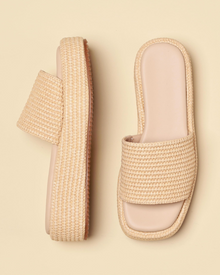 Tessa Women's Sandals – Platform Wedge Espadrilles Slip-On Bohemian Summer Style