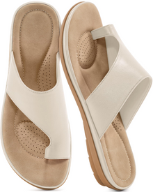 Elodia Women's Sandals – Comfortable & Non-Slip Flat Summer Sandals