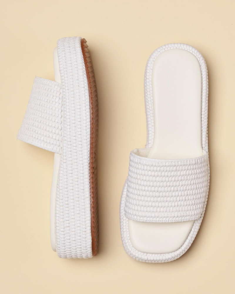 Tessa Women's Sandals – Platform Wedge Espadrilles Slip-On Bohemian Summer Style