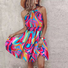 Jocea Short Dress Woman – Airy Bohemian Summer Dress with Colorful Print & Comfortable Fit