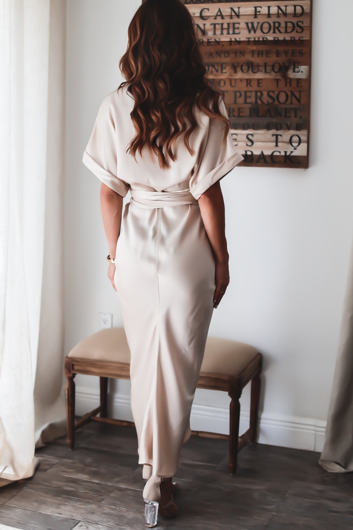 Evening Dress Women Julia – Elegant Long Dress in Airy Polyester with Trendy Details