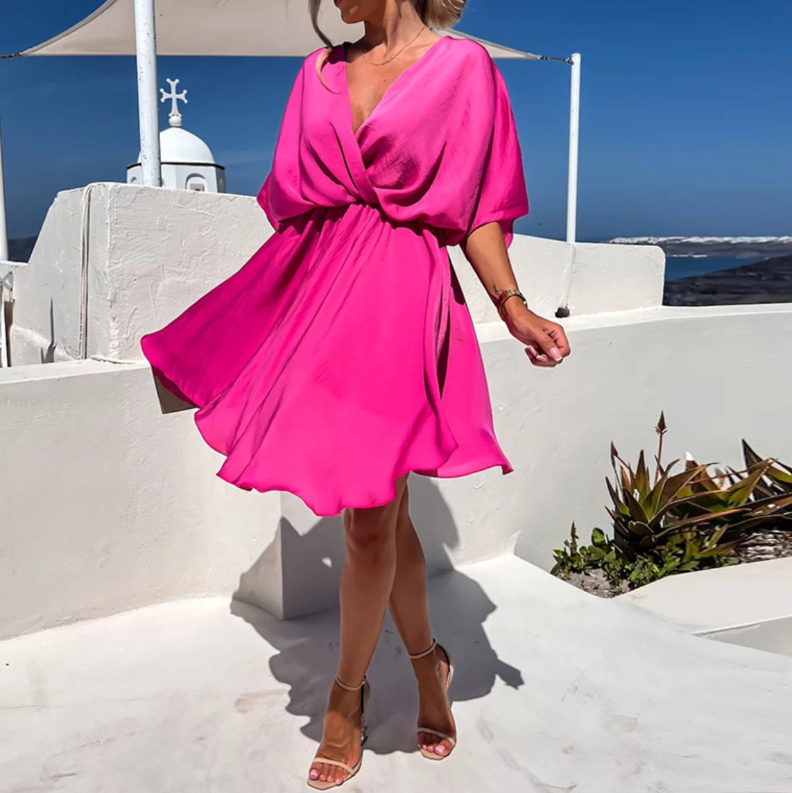 Romane Summer Dress Women – Elegant and Flowing Cut with Airy Fabric & Timeless Design