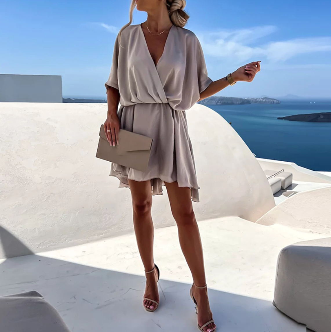Romane Summer Dress Women – Elegant and Flowing Cut with Airy Fabric & Timeless Design