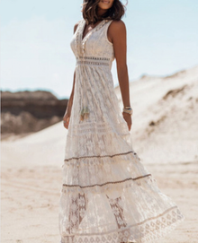 Lotte Bohemian Dress Woman – Lightweight Summer Dress with Airy Fabric & Elegant Handmade Design