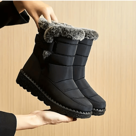 Avianna Winter Boots Women – Quilted Design Lined with Fur with Durable Water-Repellent Sole