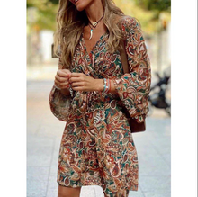 Blessy Bohemian Dress Woman – Long Fluid Dress with Light Sleeves & Casual Summer Style