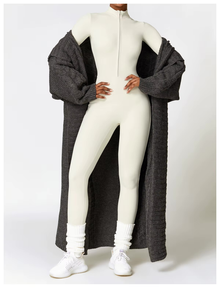 Winter Jumpsuit Women Eya – Warm Fleece Jumpsuit with Stretch and Adjustable Collar