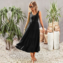 Bohemian Summer Dress for Women Isla – Loose Long Dress with Handmade Details & Feminine Look