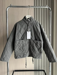 Hershey Quilted Jacket Woman – Warm and Light with Front Zip & Adjustable Waist