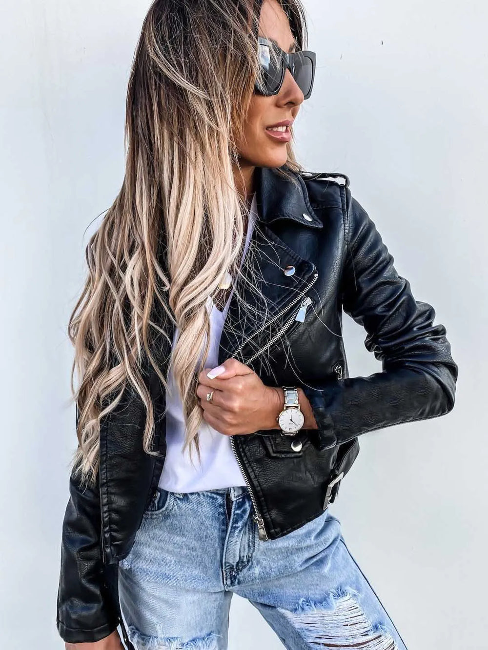 Maxine Women's Jacket – Elegant & Timeless Leather Jacket with Modern Chic Style