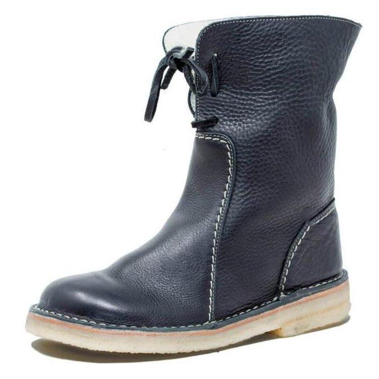 Emersyn Women's Heated Boots – Waterproof Leather with Wool Lining & Winter Comfort