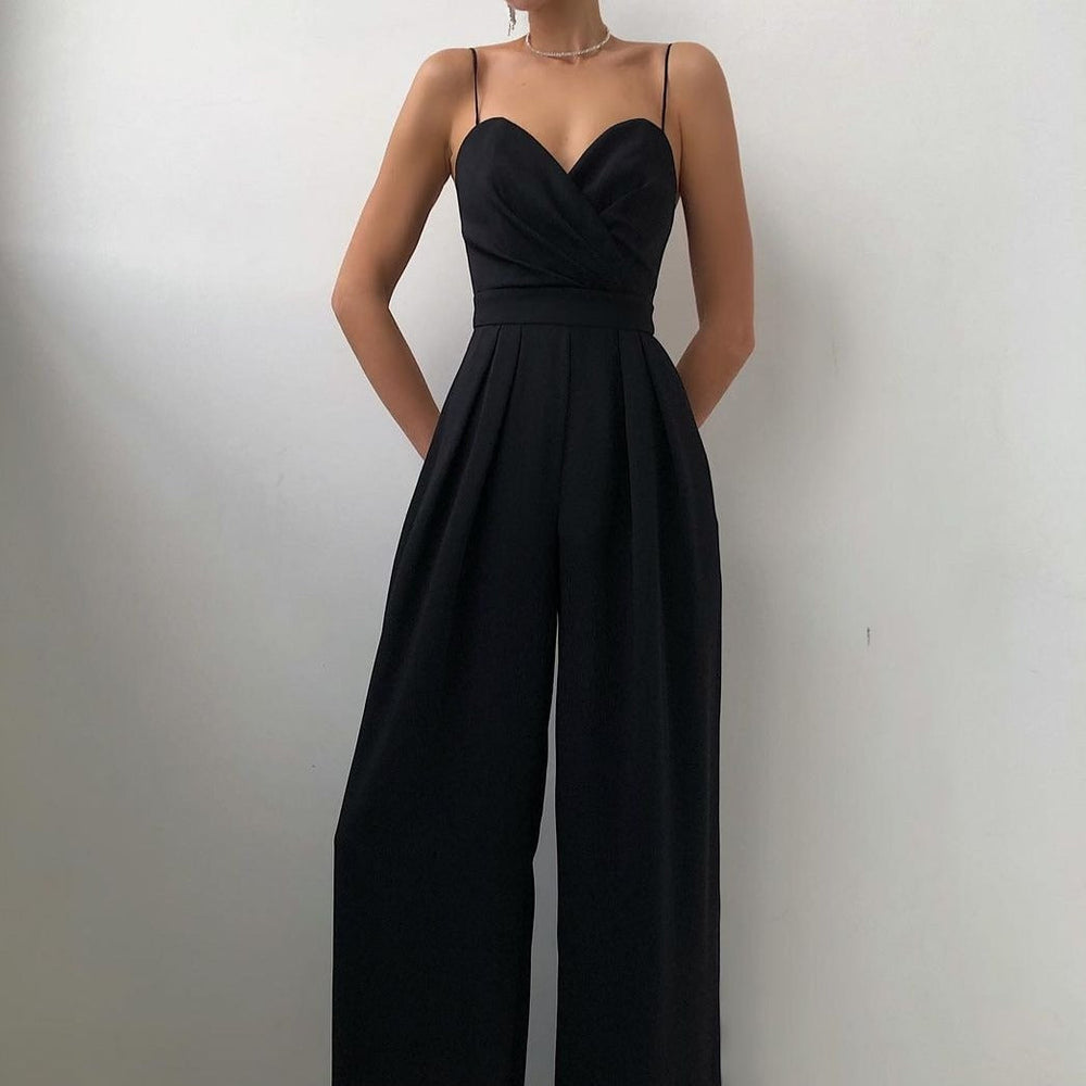 Mirielle Women's Jumpsuit – Adjustable Straps & Minimalist Design for Chic Comfort