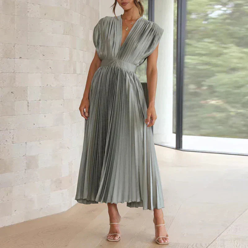 Denise Pleated Robe Woman – Timeless Elegance & Sophisticated Texture, Multiple Colors