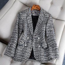 Nataly Blazer Femme – Elegant & Modern Tweed Blazer for a Versatile Chic Style