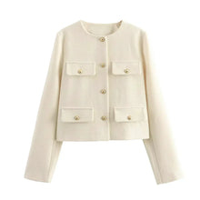 Maisy Women's Coat – Elegant Classic Coat with Chic Decorative Buttons