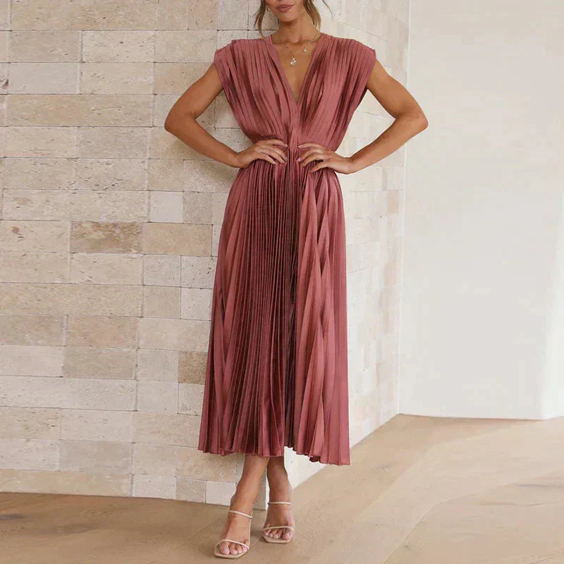 Denise Pleated Robe Woman – Timeless Elegance & Sophisticated Texture, Multiple Colors