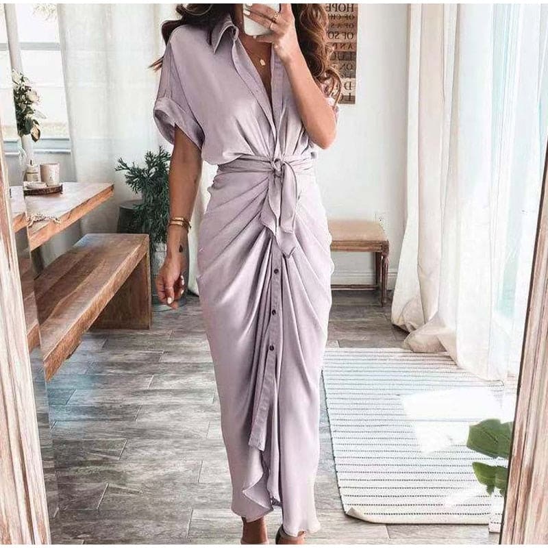 Evening Dress Women Julia – Elegant Long Dress in Airy Polyester with Trendy Details