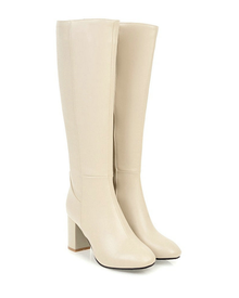 Paige Women's Classic Zip Boots – Elegant Boots with Comfortable Block Heel