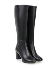 Paige Women's Classic Zip Boots – Elegant Boots with Comfortable Block Heel