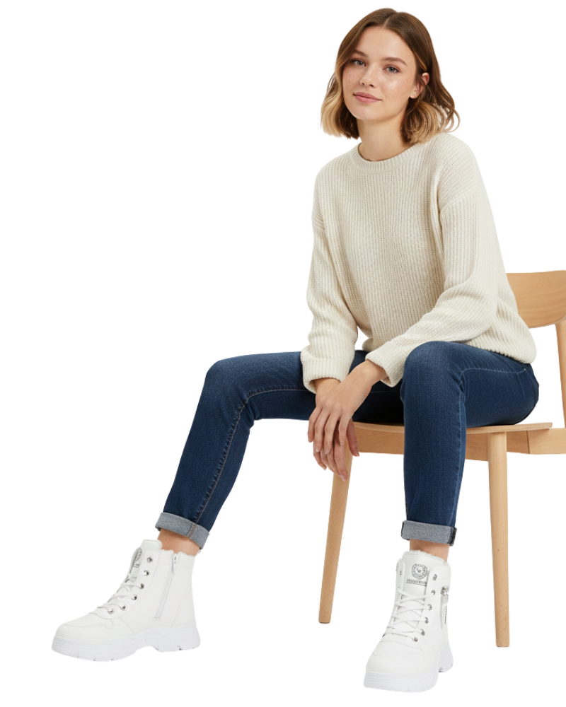 Haimee Comfortable Women's Ankle Boots – Warm Lining, Non-Slip Sole & Elegant Cut