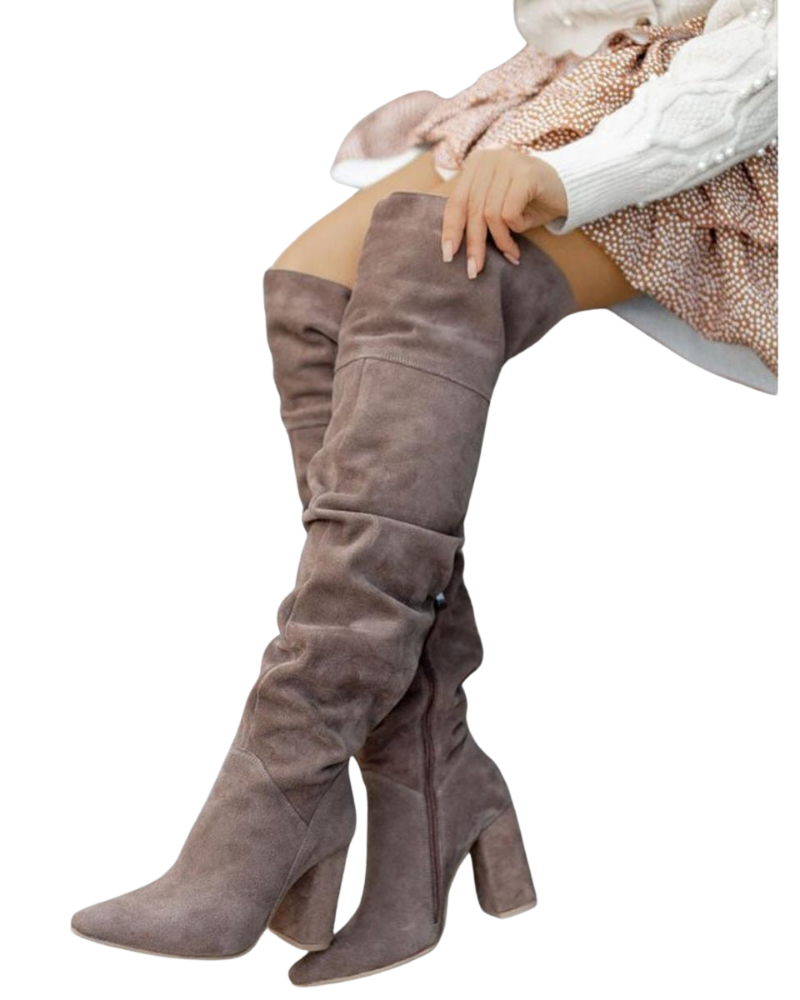 Laila Women's High Heel Boots – Elegant Long Boots for Chic Looks