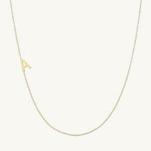 Sideways Single Initial Letter Necklace