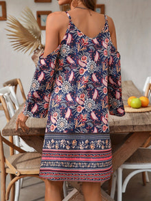 Soleandra Women's Dress – Mid-Length Sleeveless Dress with Chic Vintage Print Bohemian Summer