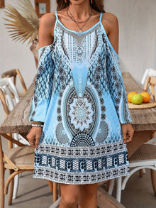 Soleandra Women's Dress – Mid-Length Sleeveless Dress with Chic Vintage Print Bohemian Summer
