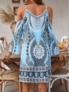 Soleandra Women's Dress – Mid-Length Sleeveless Dress with Chic Vintage Print Bohemian Summer
