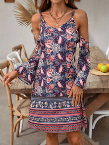 Soleandra Women's Dress – Mid-Length Sleeveless Dress with Chic Vintage Print Bohemian Summer