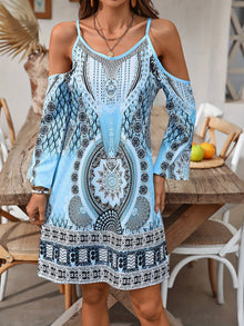 Soleandra Women's Dress – Mid-Length Sleeveless Dress with Chic Vintage Print Bohemian Summer