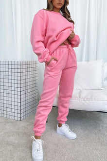 Ruby Ensemble Femme – Casual 2 Pieces with Loose Sweatshirt & Drawstring Jogging Pants