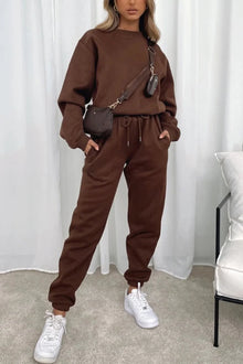 Ruby Ensemble Femme – Casual 2 Pieces with Loose Sweatshirt & Drawstring Jogging Pants