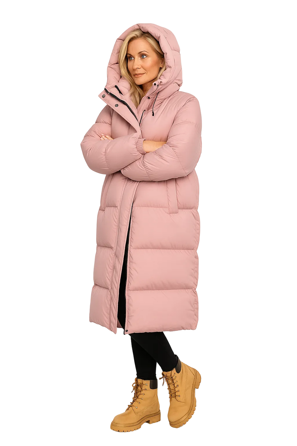 Laura Long Oversized Women's Down Jacket – Warm and Comfortable Winter Puffer Coat