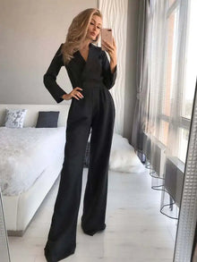Melia Women's Jumpsuit – Elegant Breathable Jumpsuit with Elastic Waist & Modern Cut