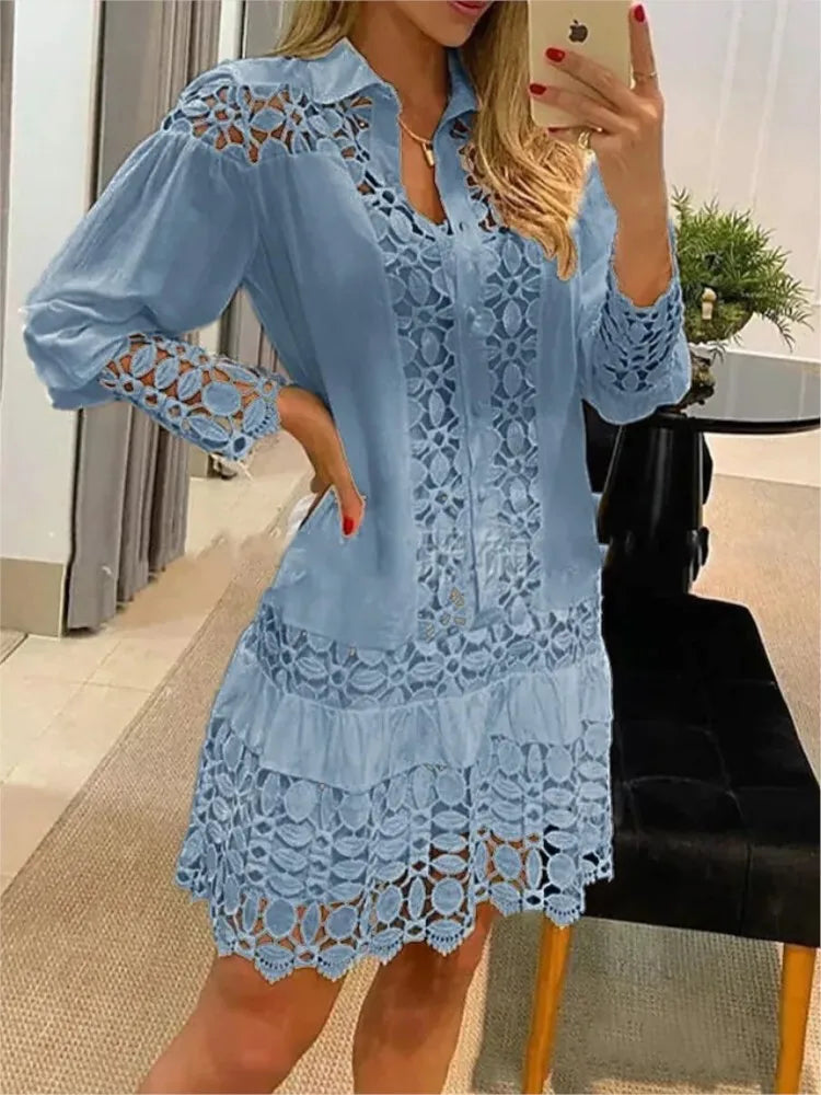 Marilou Women's Dress – Light & Elegant Summer Dress in Flowing Fabric for Sunny Days