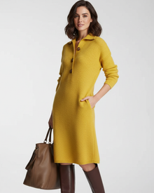 Desiree Midi Dress for Women – Comfortable Fit with Buttoned Collar Elegant Everyday Style