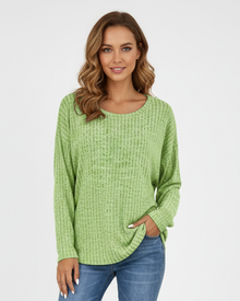 Jamily Classic Women's Sweater with Long Sleeves – Comfortable Casual Sweater with Timeless Style