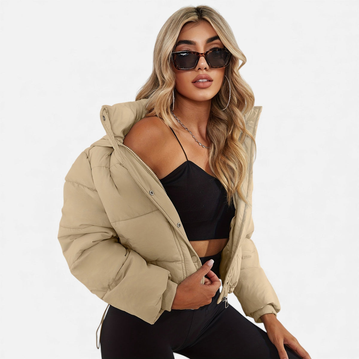 Amara Collins | Cropped Puffer Jacket For Women