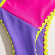 Solara Color Block Sporty 3 Piece Bikini Set