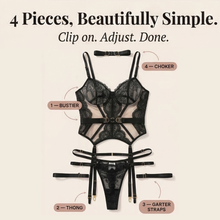 Velaire – 4-Piece Structured Lace Lingerie Set