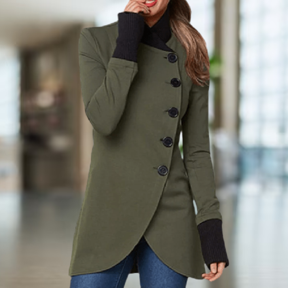 Cindi Women's Coat – Asymmetric Winter Warm & Elegant Coat for Daily Comfort