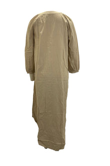 Dress Woman Veanna – Elegant Long Sleeve Dress with V Neck & Buttoning