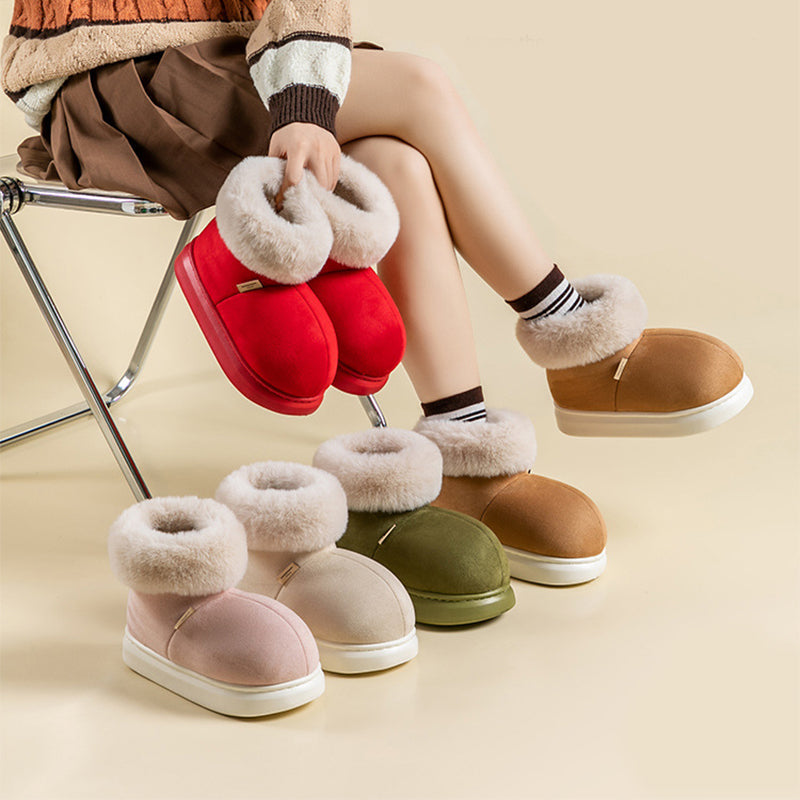 Valentin Men's Winter Plush Boots – Warm, Comfortable & with Non-Slip Sole