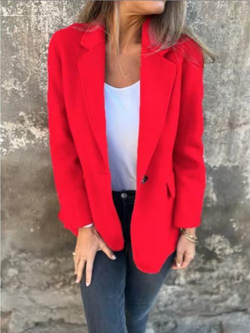Valentina Women's Coat – Long Warm Elegant Modern Cut Mixed Wool Coat