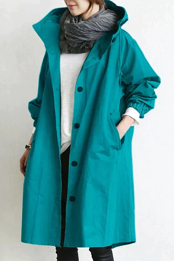 Elizabeth Raincoat for Women – Urban Waterproof with Oversize Breathable Hood