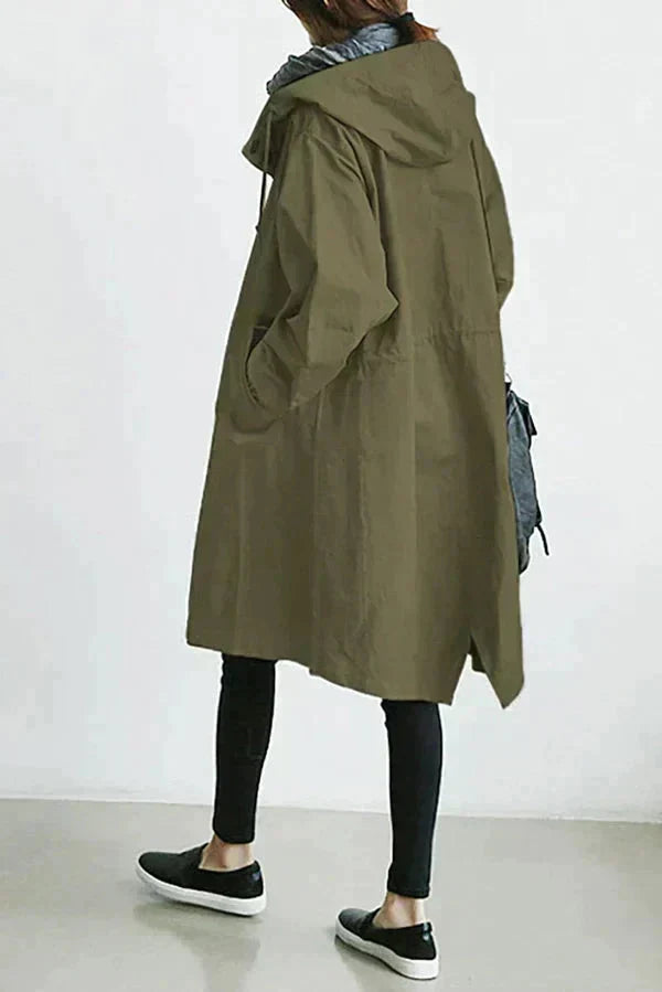 Elizabeth Raincoat for Women – Urban Waterproof with Oversize Breathable Hood