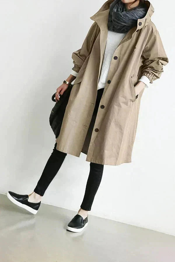 Elizabeth Raincoat for Women – Urban Waterproof with Oversize Breathable Hood