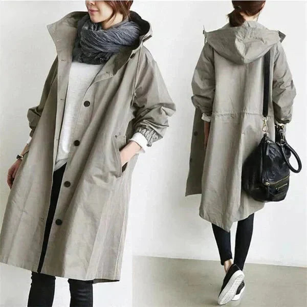 Elizabeth Raincoat for Women – Urban Waterproof with Oversize Breathable Hood