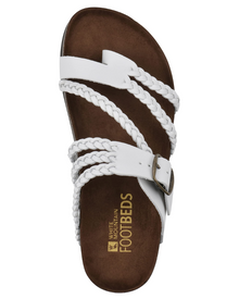 Vessa Women's Sandals – Braided Thong with Molded Comfort Sole & Adjustable Buckle